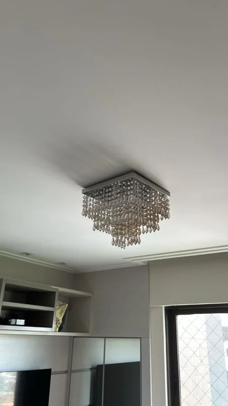 instalação de luminária de led