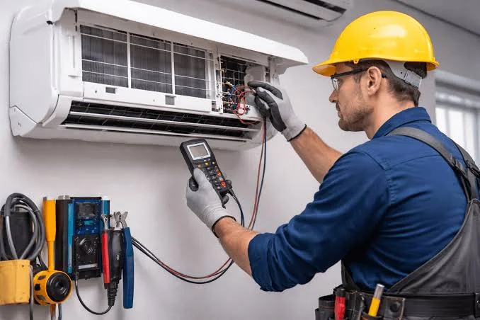 instalação elétrica para ar condicionado central